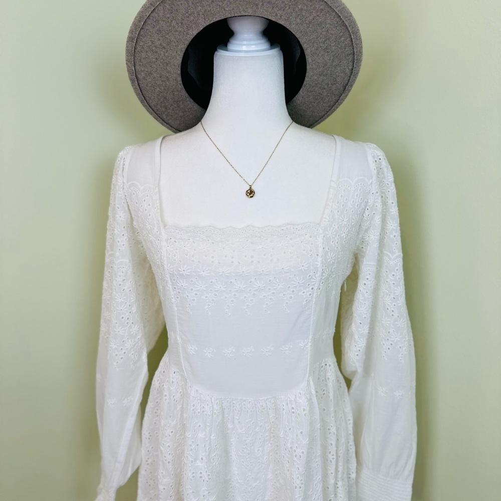*NWT* LoveShackFancy Preslina White Eyelet Dress - Picture 12 of 12